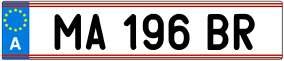 Trailer License Plate